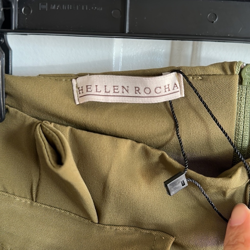 Hellen Rocha Crepe High-Rise Tie-Front Pants - Picture 3 of 12